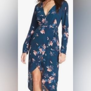 Astr High Low Long Sleeve Dress